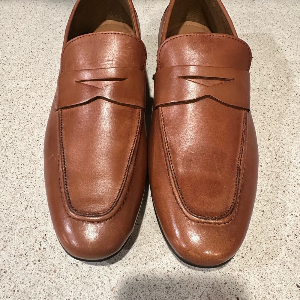 Men's Brown Leather Loafers